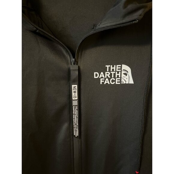The Darth Face Hoodie – Star Wars Parody – Black Pullover Sweatshirt – Size L - Picture 2 of 5